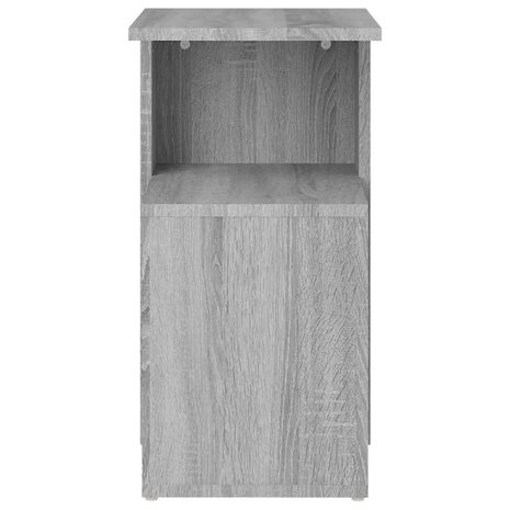 Bijzettafel 36x30x56 cm bewerkt hout grijs sonoma eikenkleurig 4