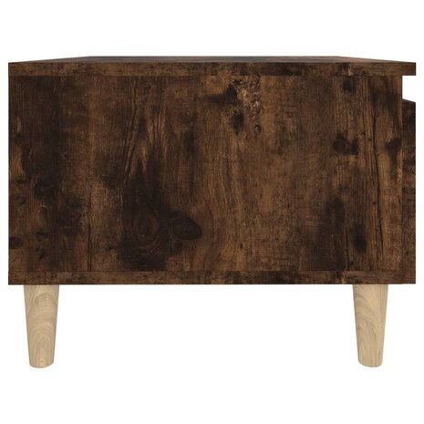 Bijzettafel 50x46x35 cm bewerkt hout gerookt eikenkleurig 8