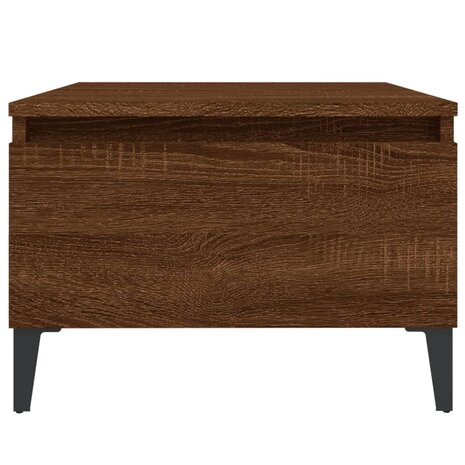 Bijzettafel 50x46x35 cm bewerkt hout bruin eikenkleur 6