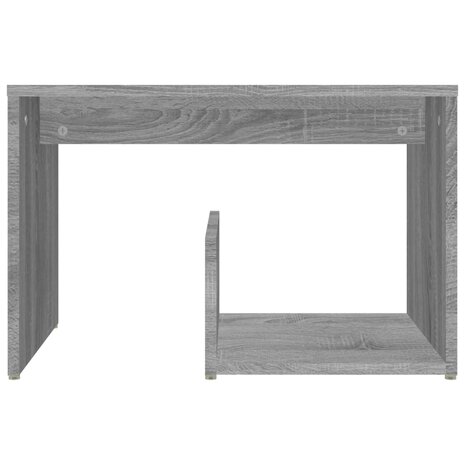 Bijzettafel 59x36x38 cm bewerkt hout grijs sonoma eikenkleurig 4