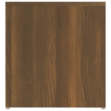 Bijzettafel 59x36x38 cm bewerkt hout bruin eikenkleur 5