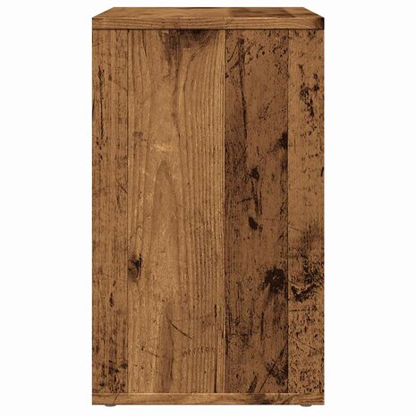 Bijzettafel 50x30x50 cm bewerkt hout oud houtkleurig 5