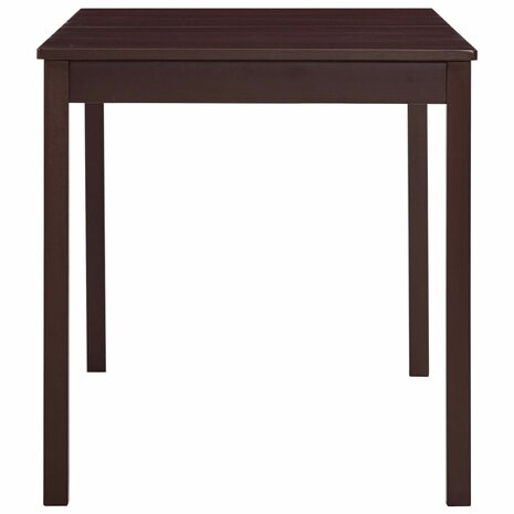 Eettafel 140x70x73 cm grenenhout donkerbruin 3