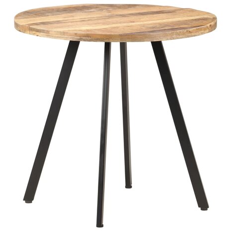 Eettafel 80 cm ruw mangohout 6
