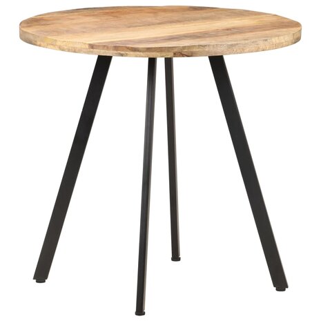 Eettafel 80 cm ruw mangohout 7