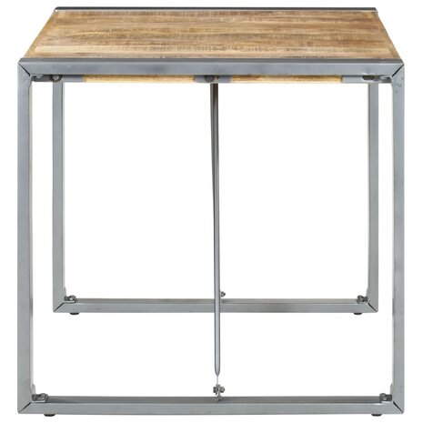 Eettafel 80x80x75 cm ruw mangohout 3