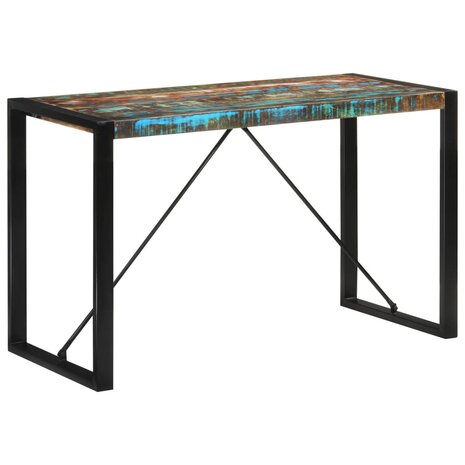 Eettafel 120x55x76 cm massief gerecycled hout 1