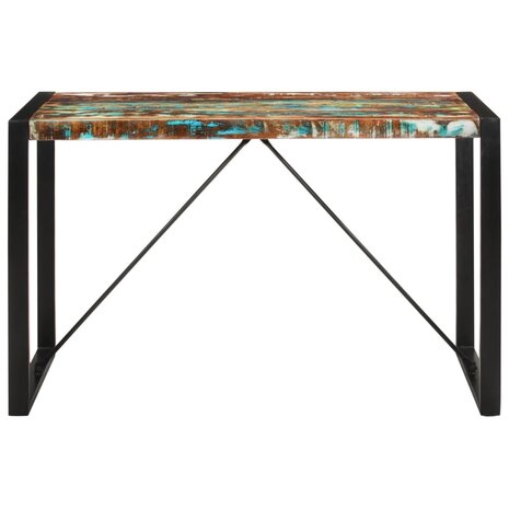 Eettafel 120x55x76 cm massief gerecycled hout 2