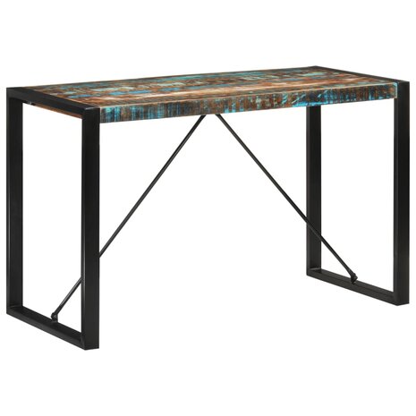 Eettafel 120x55x76 cm massief gerecycled hout 7