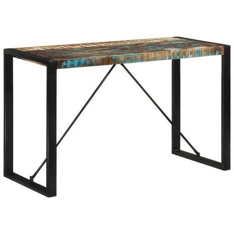 Eettafel 120x55x76 cm massief gerecycled hout 8