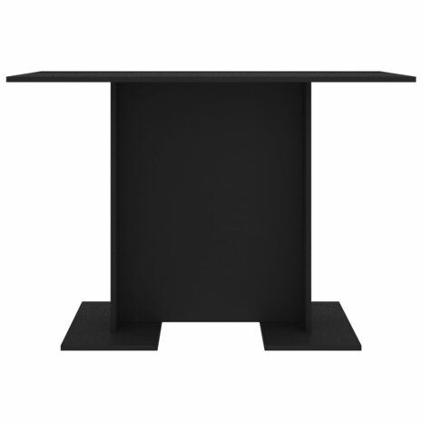 Eettafel 110x60x75 cm bewerkt hout zwart 3