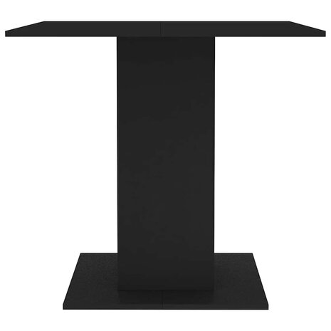Eettafel 80x80x75 cm bewerkt hout zwart 4