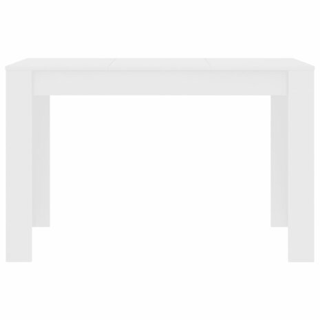 Eettafel 120x60x76 cm bewerkt hout wit 4