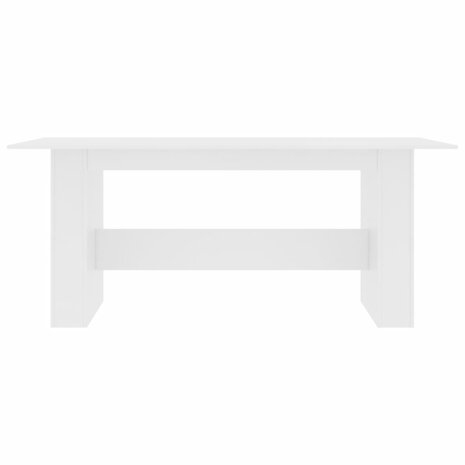 Eettafel 180x90x76 cm bewerkt hout wit 4