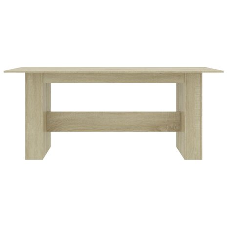 Eettafel 180x90x76 cm bewerkt hout sonoma eikenkleurig 4