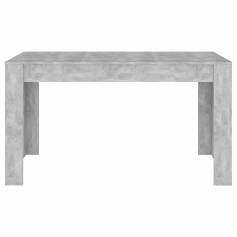 Eettafel 140x74,5x76 cm spaanplaat betongrijs 3