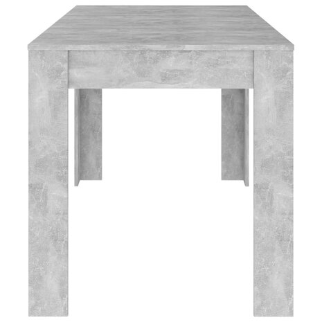 Eettafel 140x74,5x76 cm spaanplaat betongrijs 4