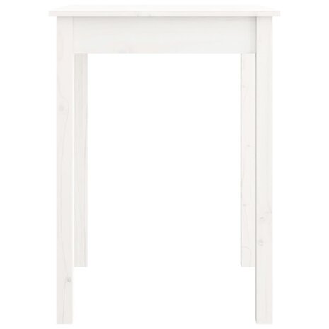 Eettafel 55x55x75 cm massief grenenhout wit 3
