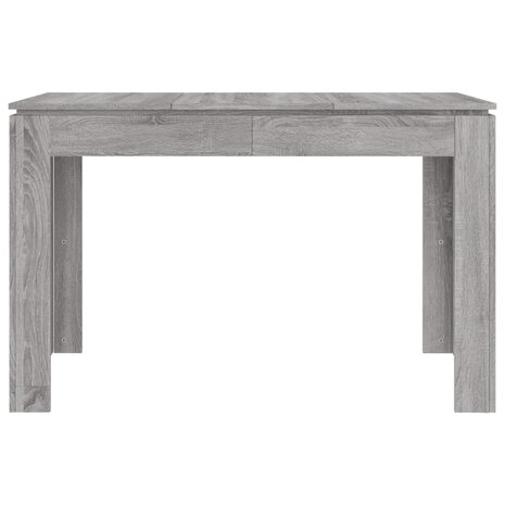 Eettafel 120x60x76 cm bewerkt hout grijs sonoma eikenkleurig 4