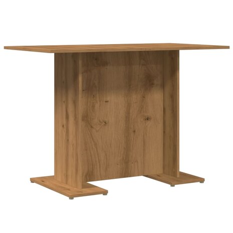 Eettafel 110x60x75 cm bewerkt hout artisanaal eikenkleurig 2