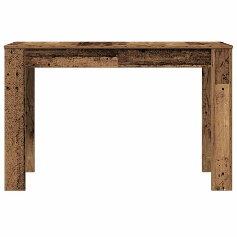 Eettafel 120x60x76 cm bewerkt hout oud houtkleurig 5