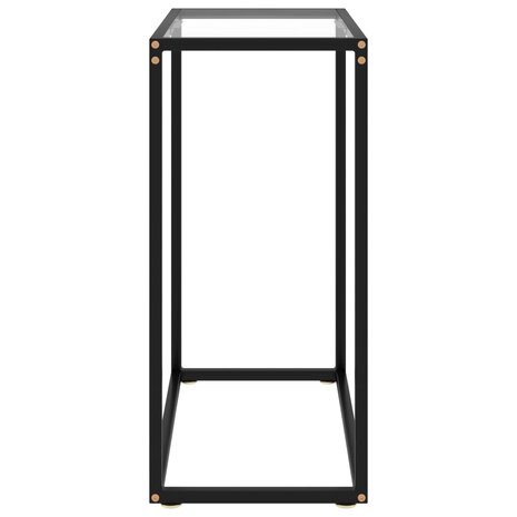 Wandtafel 60x35x75 cm gehard glas transparant 3