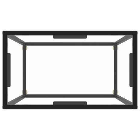 Wandtafel 60x35x75 cm gehard glas transparant 4