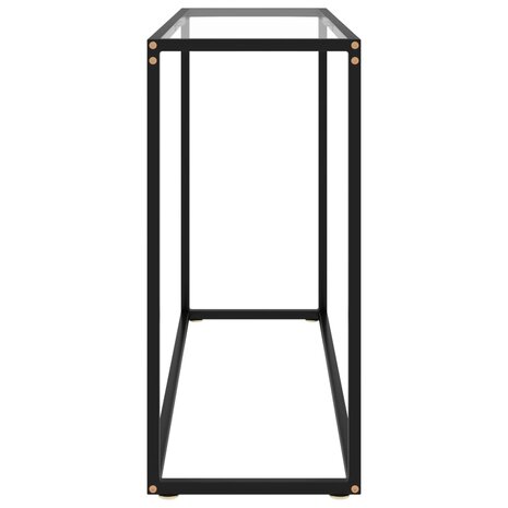 Wandtafel 100x35x75 cm gehard glas transparant 3
