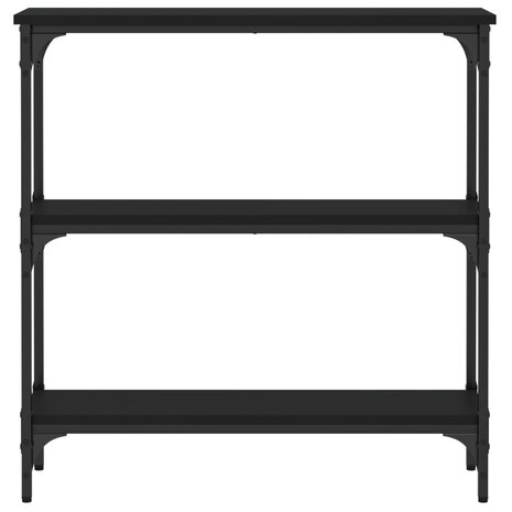Wandtafel 75x22,5x75 cm bewerkt hout zwart 4