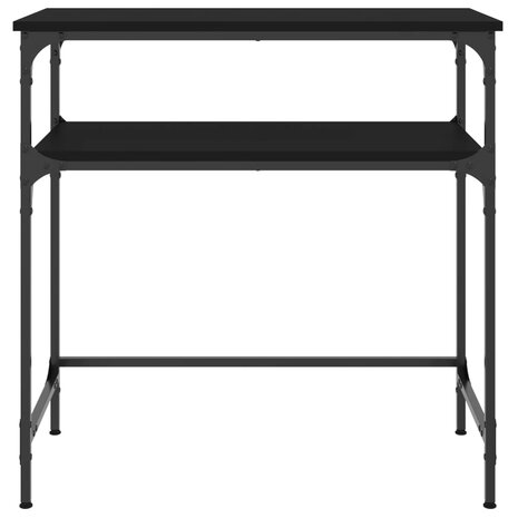 Wandtafel 75x35,5x75 cm bewerkt hout zwart 4