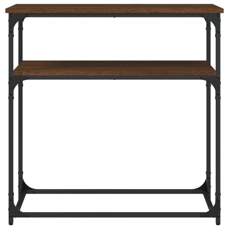 Wandtafel 75x35,5x75 cm bewerkt hout bruin eikenkleur 4