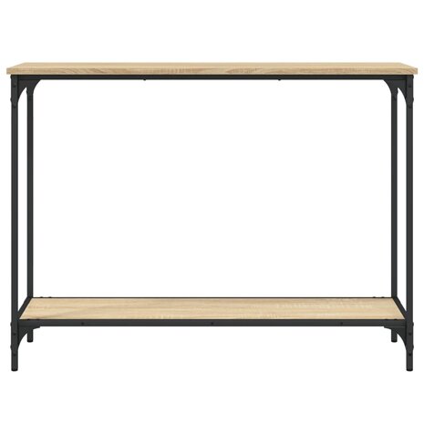 Wandtafel 101x30,5x75 cm bewerkt hout sonoma eikenkleurig 4