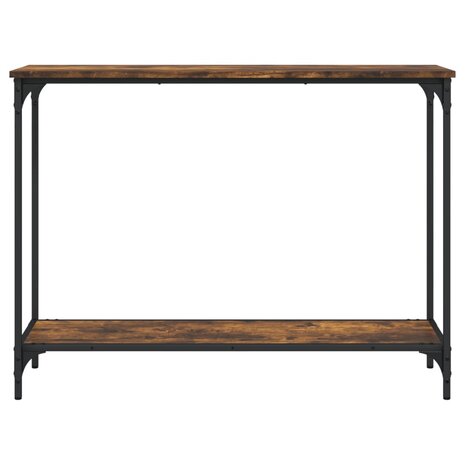 Wandtafel 101x30,5x75 cm bewerkt hout gerookt eikenkleurig 4