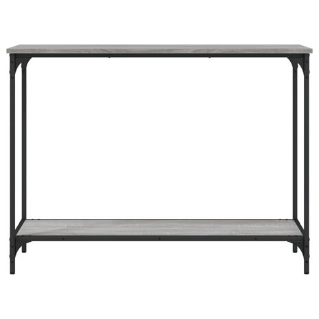 Wandtafel 101x30,5x75 cm bewerkt hout grijs sonoma eikenkleurig 4
