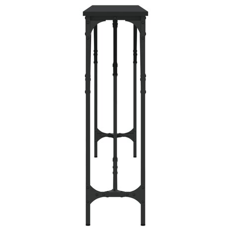 Wandtafel 180x23x75 cm bewerkt hout zwart 5