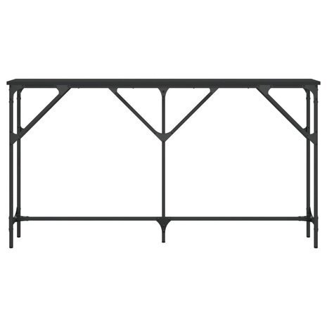 Wandtafel 140x23x75 cm bewerkt hout zwart 4