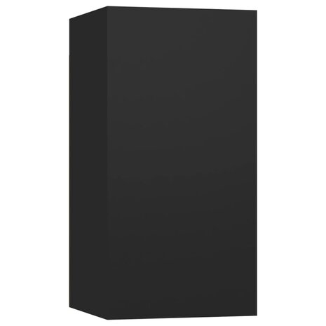 Tv-meubel 30,5x30x60 cm bewerkt hout zwart 2