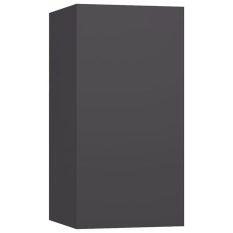 Tv-meubel 30,5x30x60 cm bewerkt hout grijs 2