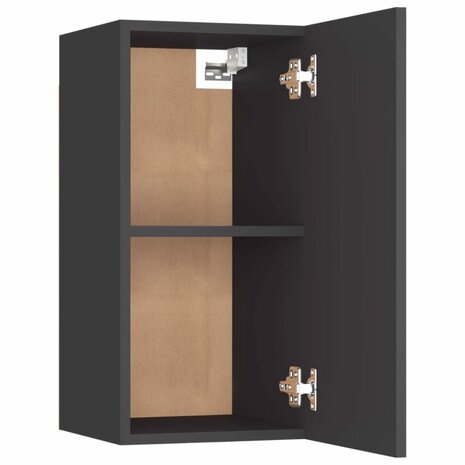 Tv-meubel 30,5x30x60 cm bewerkt hout grijs 5