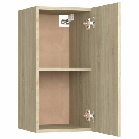Tv-meubel 30,5x30x60 cm bewerkt hout sonoma eikenkleurig 5