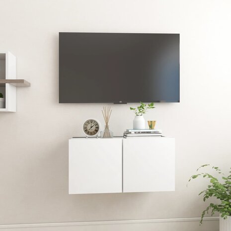 Tv-hangmeubel 60x30x30 cm wit 1