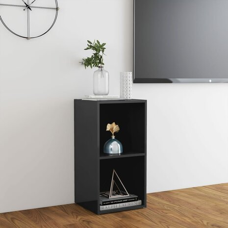 Tv-meubel 72x35x36,5 cm bewerkt hout hoogglans grijs 4