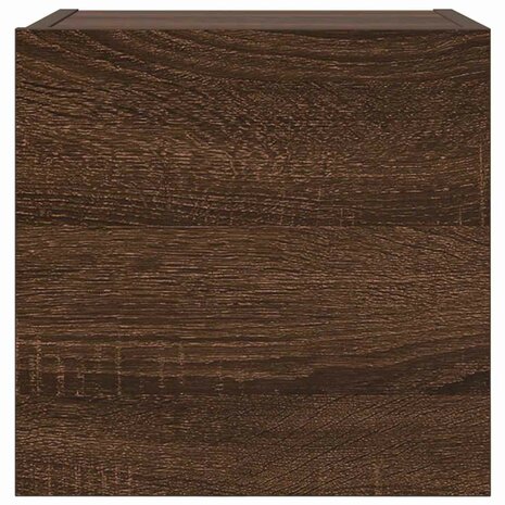 Tv-wandmeubel 30,5x30x30 cm bruin eikenkleur 4