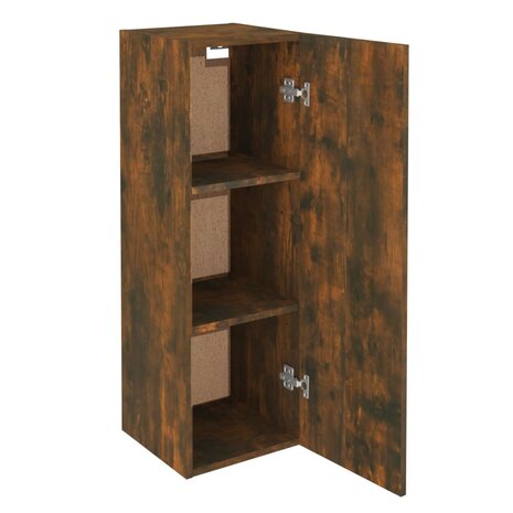 Tv-meubel 30,5x30x90 cm bewerkt hout gerookt eikenkleur 5