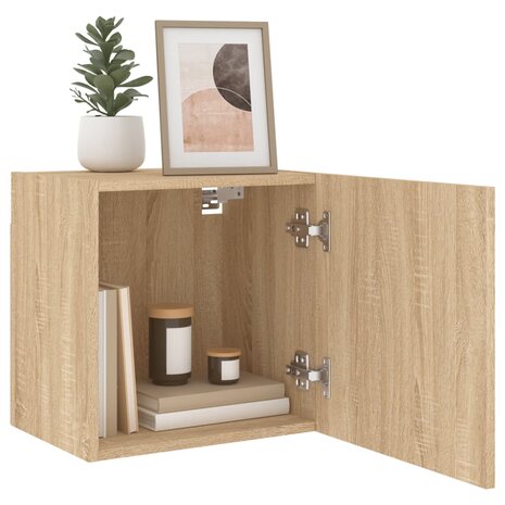 Tv-wandmeubel 40,5x30x40 cm bewerkt hout sonoma eikenkleurig 5