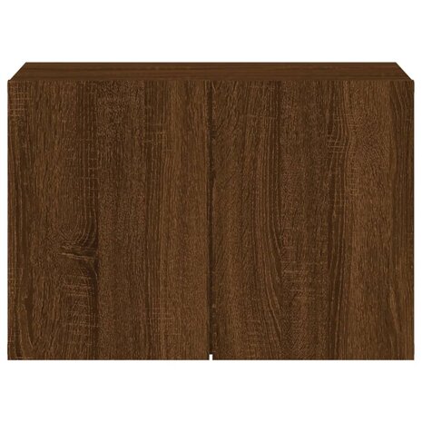 Tv-meubel wandgemonteerd 60x30x41 cm bruin eikenkleur 6