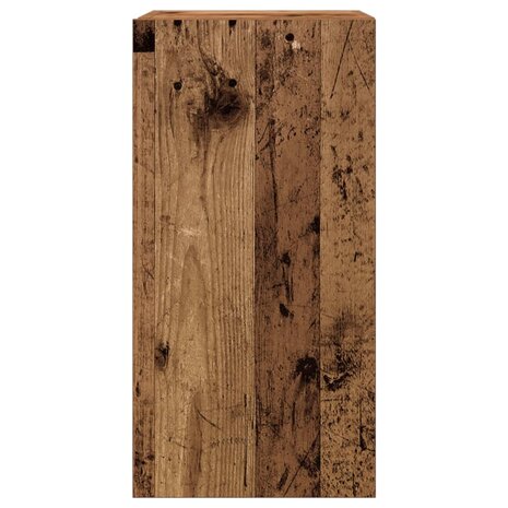 Tv-meubel 30,5x30x60 cm bewerkt hout oud houtkleurig 4