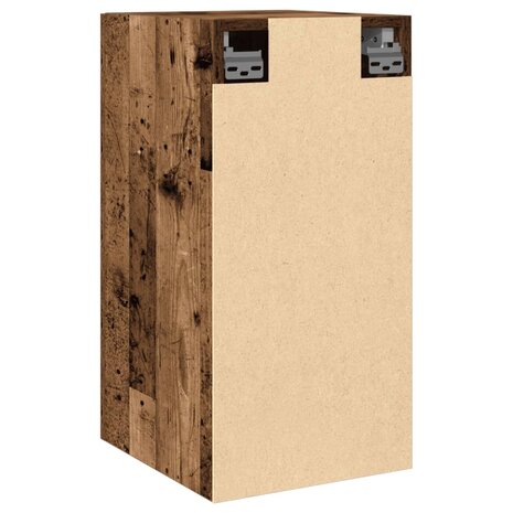 Tv-meubel 30,5x30x60 cm bewerkt hout oud houtkleurig 6