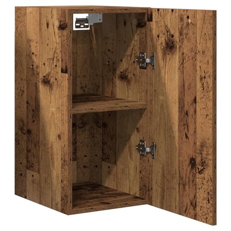 Tv-meubel 30,5x30x60 cm bewerkt hout oud houtkleurig 7