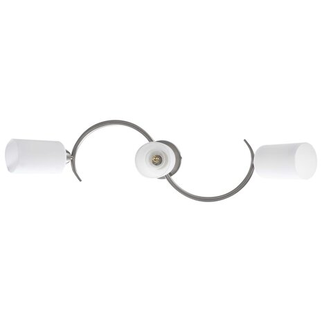Plafondlamp met keramieke cilindervormige kappen 3xE14 wit 5